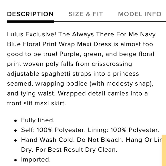 💙Always There for Me Navy Blue Floral Maxi Dress - Picture 5 of 6